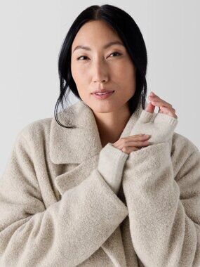 NWT Eileen Fisher Maple Oat  Cashmere Silk Bliss Glovelettes OS